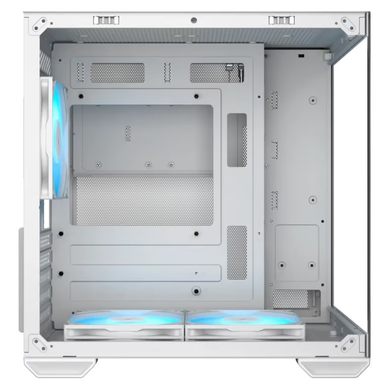 Okinos Mirage 4 Micro-ATX 機箱 - White 白色 【預裝3把ARGB風扇】