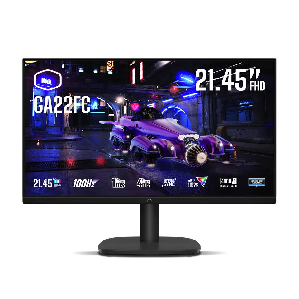 Cooler Master GA22FC 顯示器 (21.5吋 / FHD [1920 x 1080] / 100Hz / VA / Adaptive Sync)