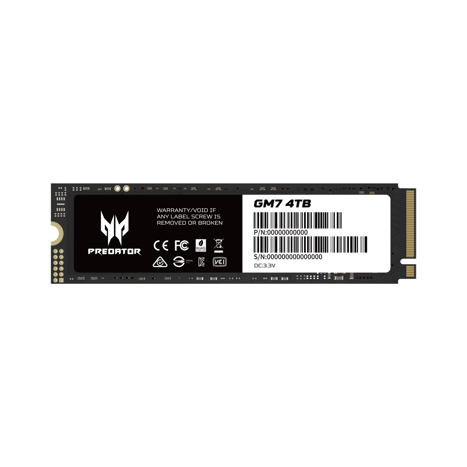 Acer Predator GM7 4TB PCIe 4.0 x4 NVMe M.2 2280 SSD