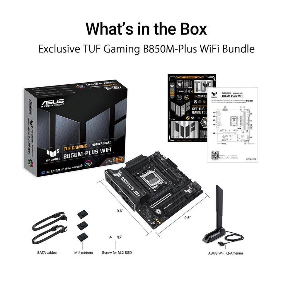 ASUS 華碩 TUF GAMING B850M-PLUS WIFI Micro-ATX 主機板 (DDR5)