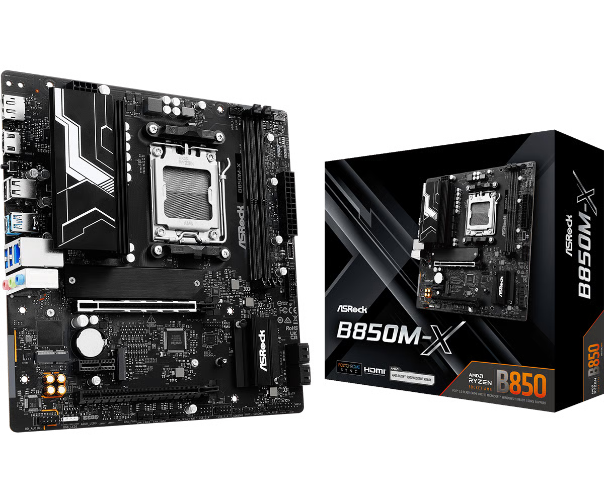 ASRock 華擎 B850M-X Micro-ATX 主機板 (DDR5)