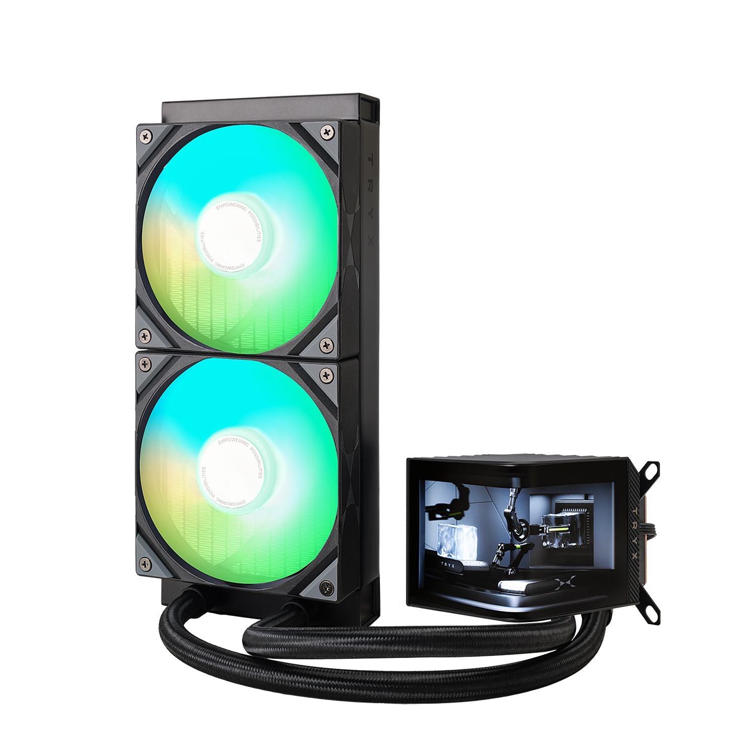 TRYX PANORAMA ARGB 240mm 水冷散熱器 - Black 黑色