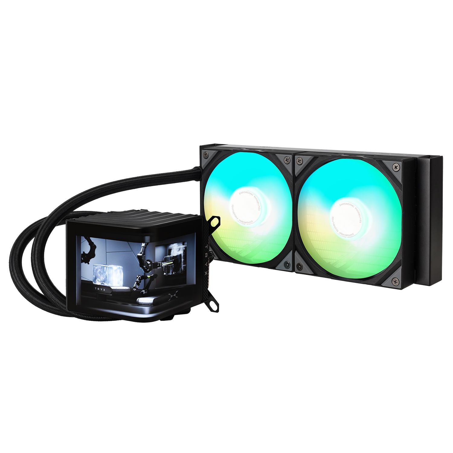 TRYX PANORAMA ARGB 240mm 水冷散熱器 - Black 黑色