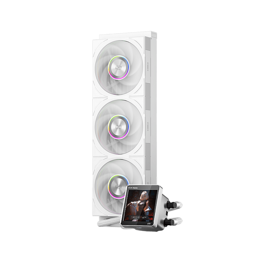 PCCOOLER DT360 ARGB Display 360mm 水冷散熱器 - White 白