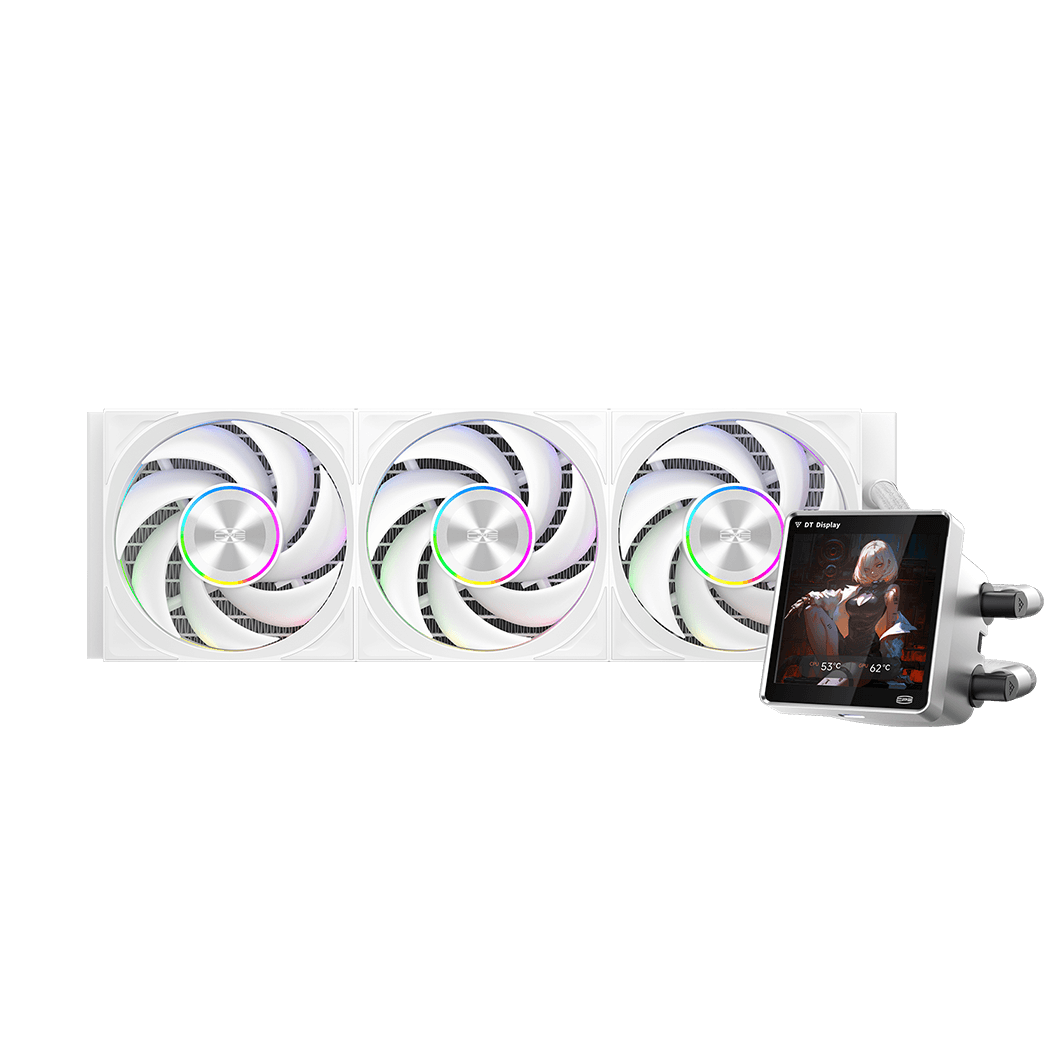 PCCOOLER DT360 ARGB Display 360mm 水冷散熱器 - White 白