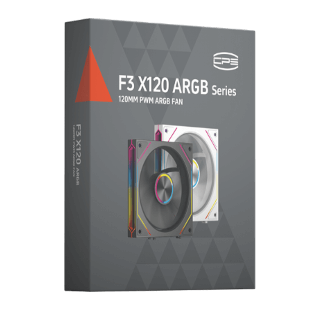 PCCOOLER F3X120 ARGB Black