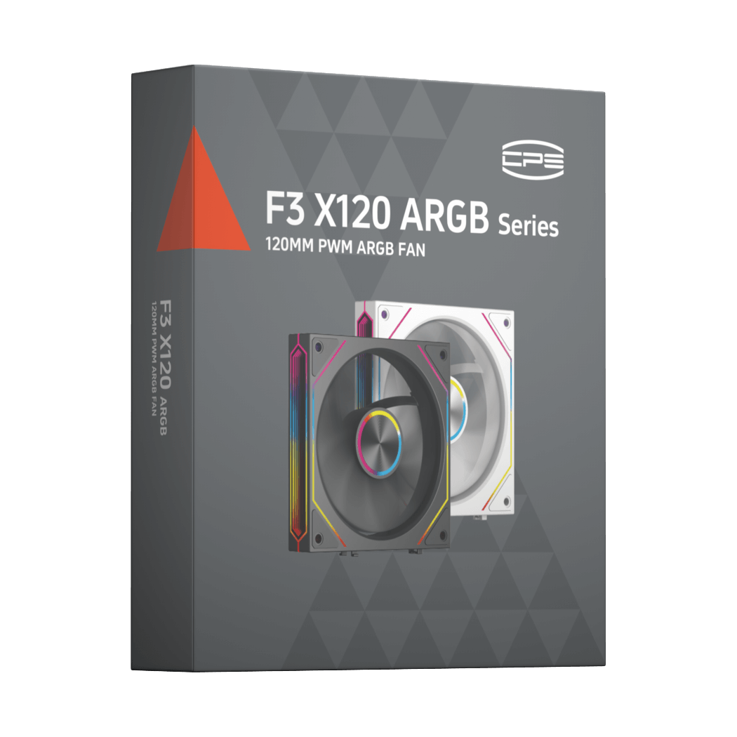 PCCOOLER F3X120 ARGB White
