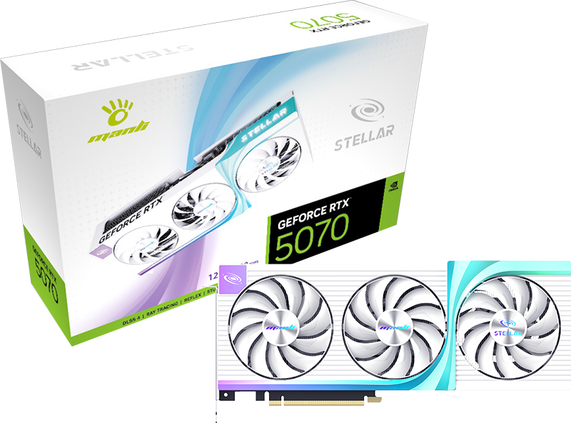 Manli GeForce RTX™ 5070 STELLAR X3 12GB GDDR7