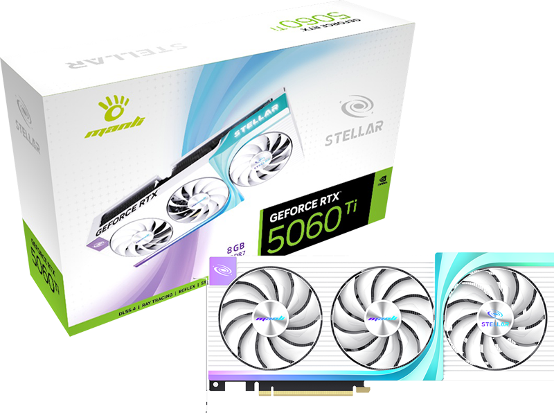 Manli Stellar GeForce RTX 5060 Ti OC 8GB GDDR7