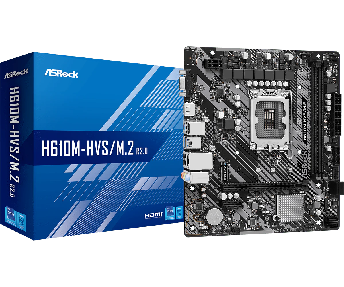 ASRock 華擎 H610M-HVS/M.2 R2.0 MATX 主機板 (DDR4)