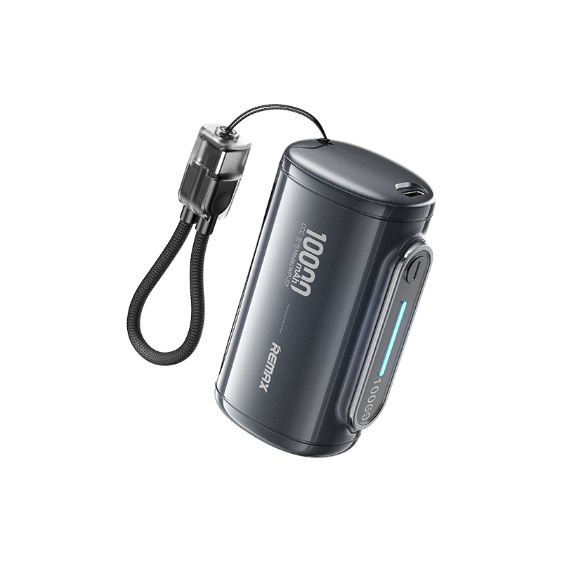 REMAX 睿量 膠囊 移動電源 10000mAh WP-117（QC22.5W 掛繩Type-C快充線）