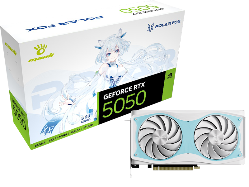 Manli Polar Fox GeForce RTX 5050 OC 8GB GDDR6
